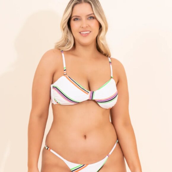 BNWT Maaji REVERSIBLE Bikini Bottom + Bikini Top SET (2 pieces) size L - Picture 10 of 10